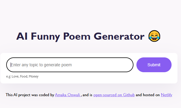 ai poem generator preview